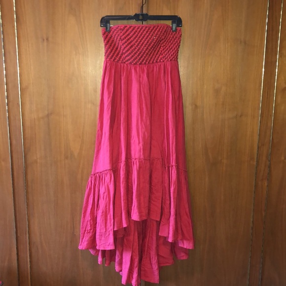Free People strapless beaded tiered corset dress - Picture 2 of 13